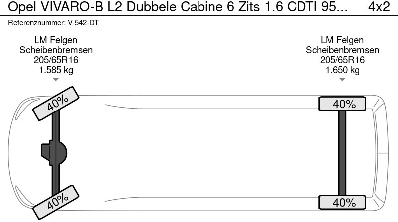Легковой фургон, Грузопассажирский фургон Opel VIVARO-B L2 Dubbele Cabine 6 Zits 1.6 CDTI 95 PK Euro 6: фото 20 Легковой фургон, Грузопассажирский фургон Opel VIVARO-B L2 Dubbele Cabine 6 Zits 1.6 CDTI 95 PK Euro 6: фото 20