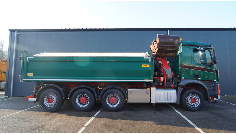 Mercedes-Benz AROCS 3542 8X4 2 SIDE TIPPER WITH HMF Z 1943 CRANE 407.000KM - Автоманипулятор: фото 4 Mercedes-Benz AROCS 3542 8X4 2 SIDE TIPPER WITH HMF Z 1943 CRANE 407.000KM - Автоманипулятор: фото 4