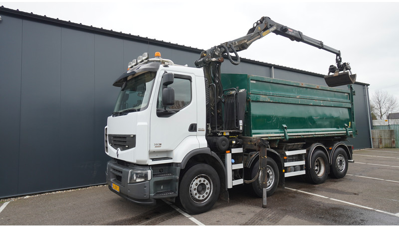 Renault PREMIUM 380 DXI 8X2/6 2 SIDE TIPPER WITH PLFINGER Q 170 Z CRANE.278.200KM - Автоманипулятор: фото 3 Renault PREMIUM 380 DXI 8X2/6 2 SIDE TIPPER WITH PLFINGER Q 170 Z CRANE.278.200KM - Автоманипулятор: фото 3