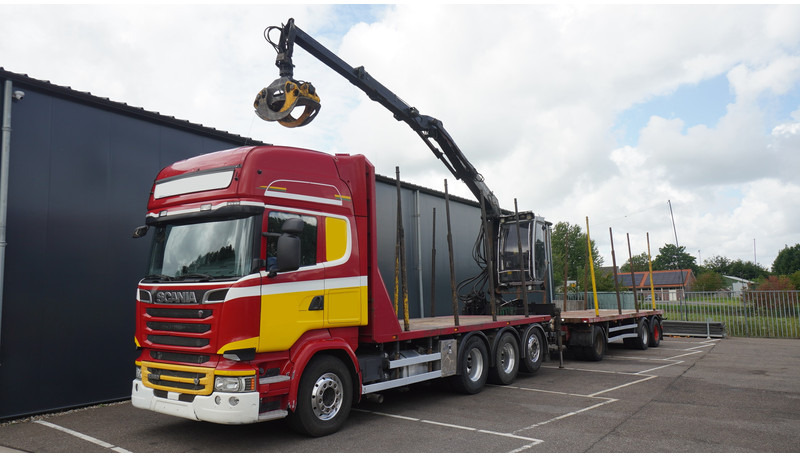 Scania R 580 V8 8X4 LOGTRANSPORT COMBI WITH MTDK YEAR 2012 TRAILER KESLA 46 CRANE - Лесовоз, Автоманипулятор: фото 3 Scania R 580 V8 8X4 LOGTRANSPORT COMBI WITH MTDK YEAR 2012 TRAILER KESLA 46 CRANE - Лесовоз, Автоманипулятор: фото 3