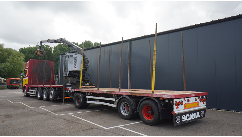 Scania R 580 V8 8X4 LOGTRANSPORT COMBI WITH MTDK YEAR 2012 TRAILER KESLA 46 CRANE - Лесовоз, Автоманипулятор: фото 4 Scania R 580 V8 8X4 LOGTRANSPORT COMBI WITH MTDK YEAR 2012 TRAILER KESLA 46 CRANE - Лесовоз, Автоманипулятор: фото 4