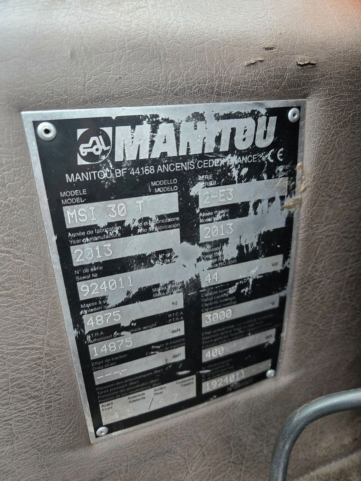 Manitou MSI30T - Дизельный погрузчик: фото 2 Manitou MSI30T - Дизельный погрузчик: фото 2