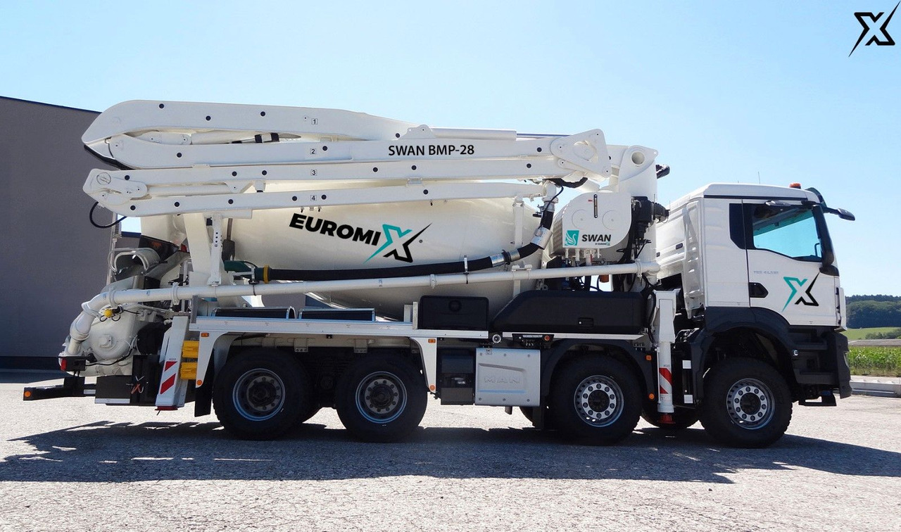 MAN TGS 35.470 BB Fahrmischer Betonpumpe 28m SWAN MAN TGS 35.470 BB Fahrmischer Betonpumpe 28m SWAN - Автобетоносмеситель: фото 1 MAN TGS 35.470 BB Fahrmischer Betonpumpe 28m SWAN MAN TGS 35.470 BB Fahrmischer Betonpumpe 28m SWAN - Автобетоносмеситель: фото 1