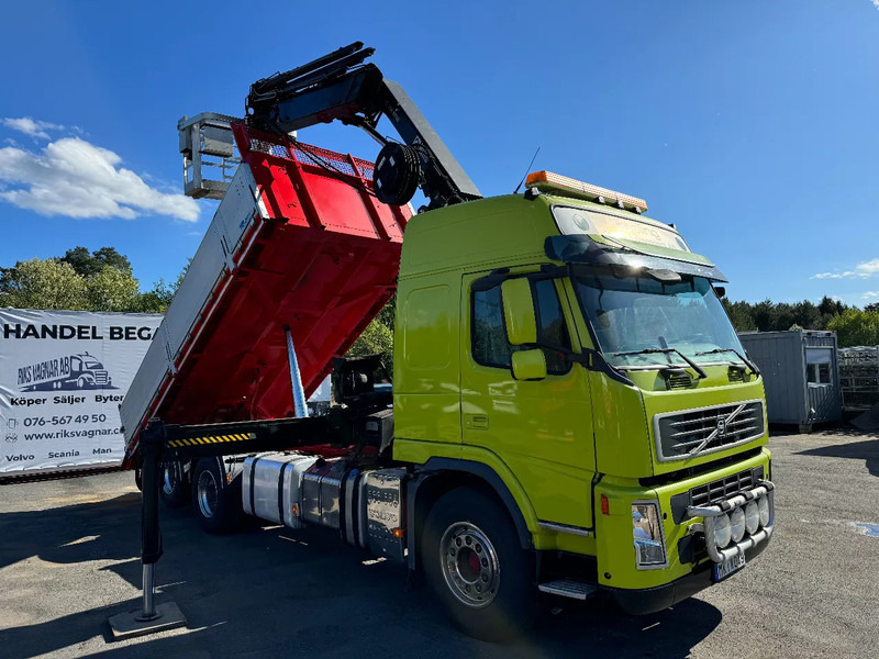 Volvo FM 6x2, Tipper + Crane and Skylift, 2009 - Самосвал, Автоманипулятор: фото 1 Volvo FM 6x2, Tipper + Crane and Skylift, 2009 - Самосвал, Автоманипулятор: фото 1