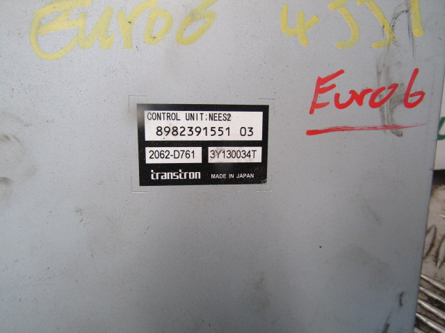 ISUZU N75 EURO 6 TRANSMISSION CONTROL UNIT P/NO 8982391551 03 - Блок управления для Грузовиков: фото 2 ISUZU N75 EURO 6 TRANSMISSION CONTROL UNIT P/NO 8982391551 03 - Блок управления для Грузовиков: фото 2