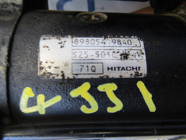 ISUZU NKR/GRAFTER 4JJ1 ENGINE STARTER MOTOR P/NO 898054 / 9840 - Электрическая система для Грузовиков: фото 3 ISUZU NKR/GRAFTER 4JJ1 ENGINE STARTER MOTOR P/NO 898054 / 9840 - Электрическая система для Грузовиков: фото 3