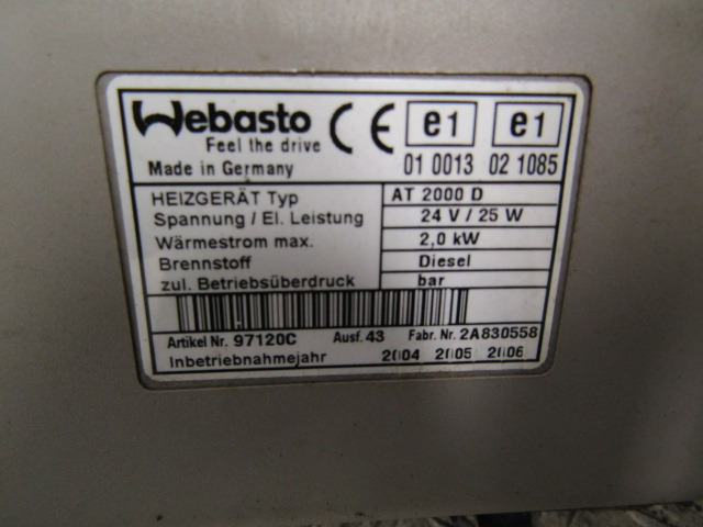 RENAULT MIDLUM CAB NIGHT HEATER TYPE WEBASTO AIR TOP 2000 - Кабина и интерьер для Грузовиков: фото 3 RENAULT MIDLUM CAB NIGHT HEATER TYPE WEBASTO AIR TOP 2000 - Кабина и интерьер для Грузовиков: фото 3