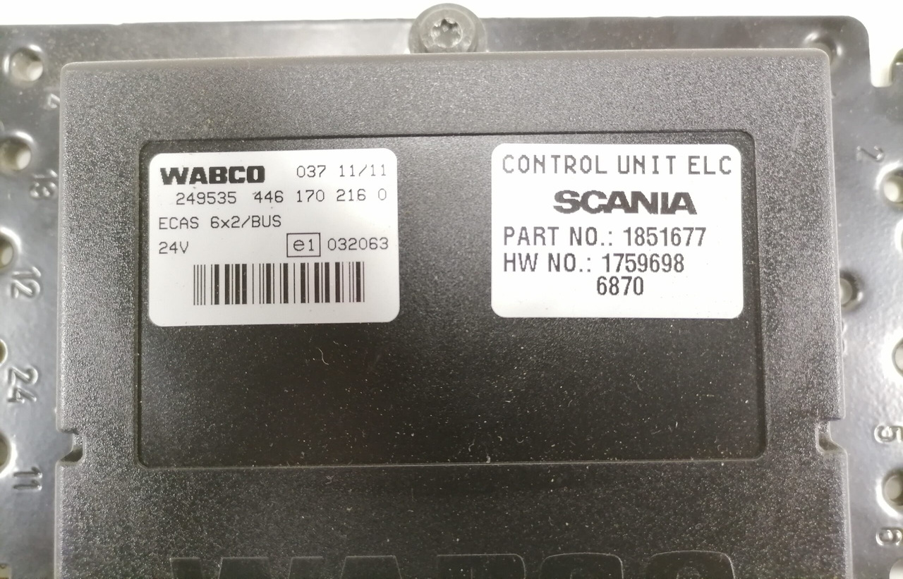 Scania Ecu, ECAS 1851677 - Блок управления для Грузовиков: фото 3 Scania Ecu, ECAS 1851677 - Блок управления для Грузовиков: фото 3