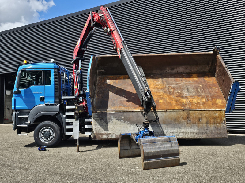 MAN TGS 28.400 6X4-4 BL / CRANE + 2 SIDE TIPPER - Самосвал, Автоманипулятор: фото 4 MAN TGS 28.400 6X4-4 BL / CRANE + 2 SIDE TIPPER - Самосвал, Автоманипулятор: фото 4