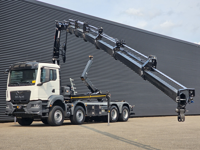 MAN TGS 35.470 8X4 BB / HIAB CRANE + HOOKLIFT - Крюковой мультилифт, Автоманипулятор: фото 3 MAN TGS 35.470 8X4 BB / HIAB CRANE + HOOKLIFT - Крюковой мультилифт, Автоманипулятор: фото 3