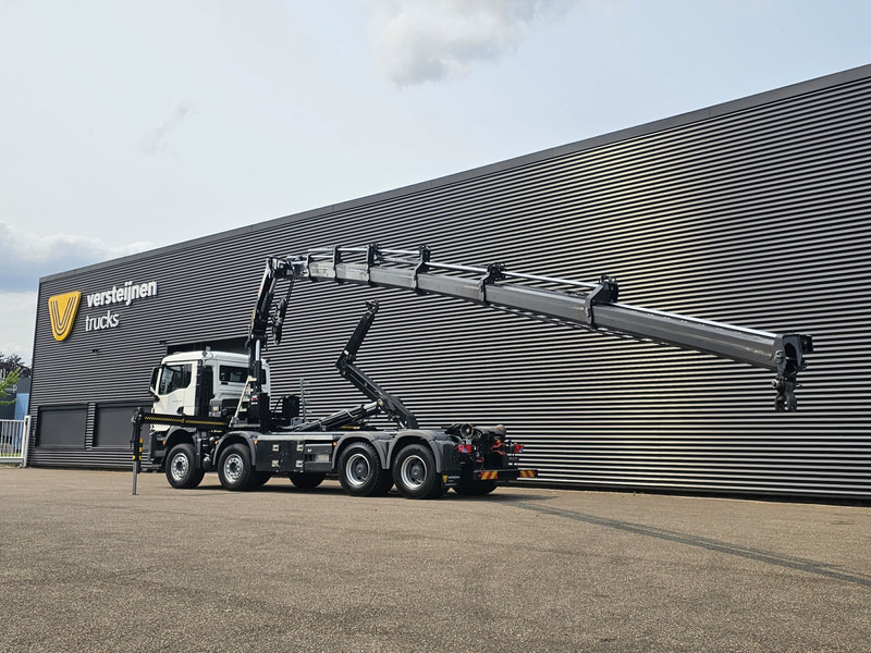 MAN TGS 35.470 8X4 BB / HIAB CRANE + HOOKLIFT - Крюковой мультилифт, Автоманипулятор: фото 4 MAN TGS 35.470 8X4 BB / HIAB CRANE + HOOKLIFT - Крюковой мультилифт, Автоманипулятор: фото 4