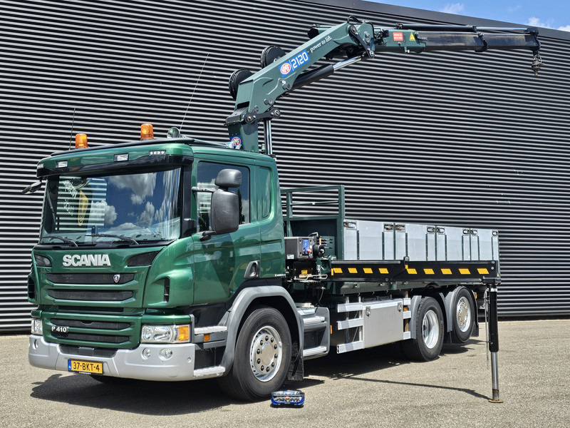 Scania P410 / 6X2-4 / 21 t/m CRANE / KRAN - Грузовик бортовой/ Платформа, Автоманипулятор: фото 1 Scania P410 / 6X2-4 / 21 t/m CRANE / KRAN - Грузовик бортовой/ Платформа, Автоманипулятор: фото 1