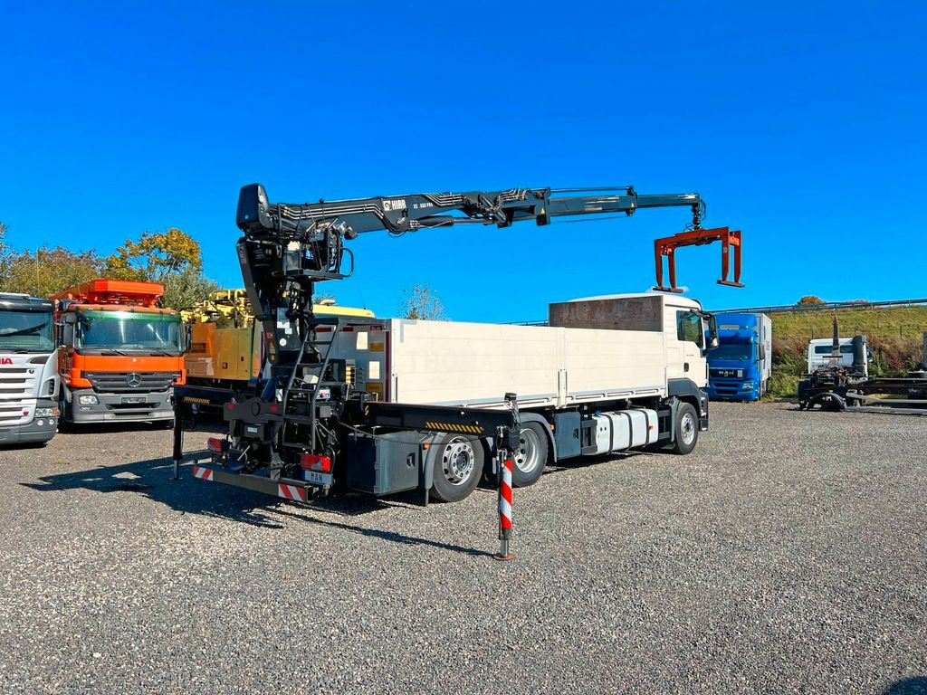 MAN 26.480 6X2 Baustoff mit Kran HIAB Top Zustand - Автоманипулятор, Грузовик бортовой/ Платформа: фото 1 MAN 26.480 6X2 Baustoff mit Kran HIAB Top Zustand - Автоманипулятор, Грузовик бортовой/ Платформа: фото 1