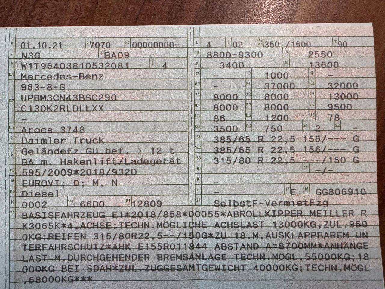 Mercedes-Benz 3748 8x4 Meiller RK30.65 | Funk | hydr.Container - Крюковой мультилифт: фото 2 Mercedes-Benz 3748 8x4 Meiller RK30.65 | Funk | hydr.Container - Крюковой мультилифт: фото 2