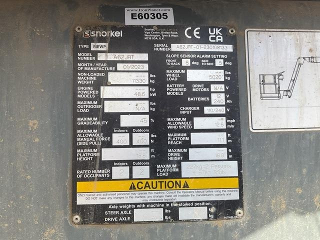 Snorkel A62VRT - Коленчатый подъемник: фото 5 Snorkel A62VRT - Коленчатый подъемник: фото 5