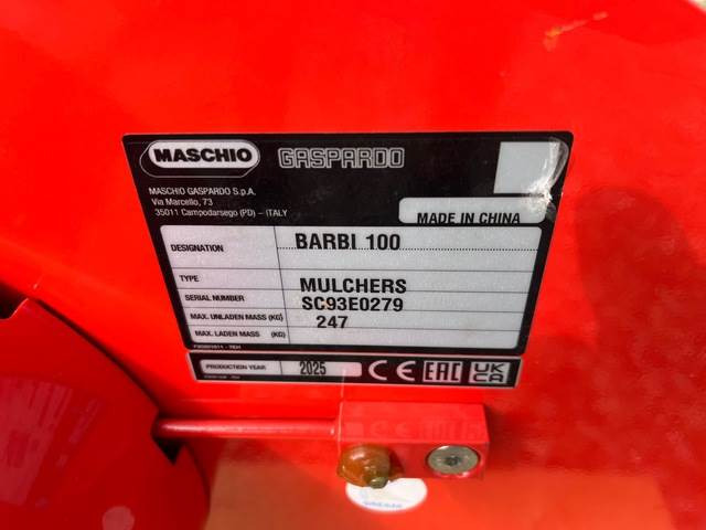 Maschio Gaspardo Barbi 100 HA20 - Косилка-измельчитель: фото 5 Maschio Gaspardo Barbi 100 HA20 - Косилка-измельчитель: фото 5