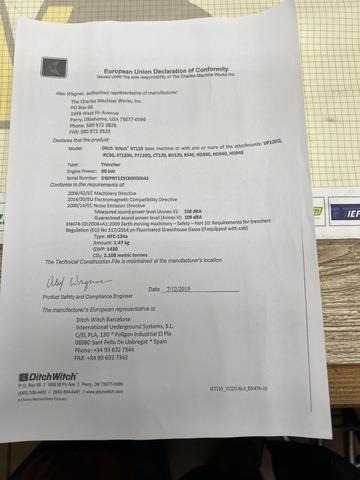 Траншеекопатель Ditch Witch RT125: фото 7 Траншеекопатель Ditch Witch RT125: фото 7