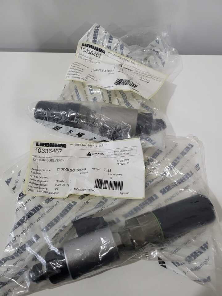 LIEBHERR PRESSURE CONTROL VALVE 10336467 - Гидравлический клапан для Строительной техники: фото 1 LIEBHERR PRESSURE CONTROL VALVE 10336467 - Гидравлический клапан для Строительной техники: фото 1