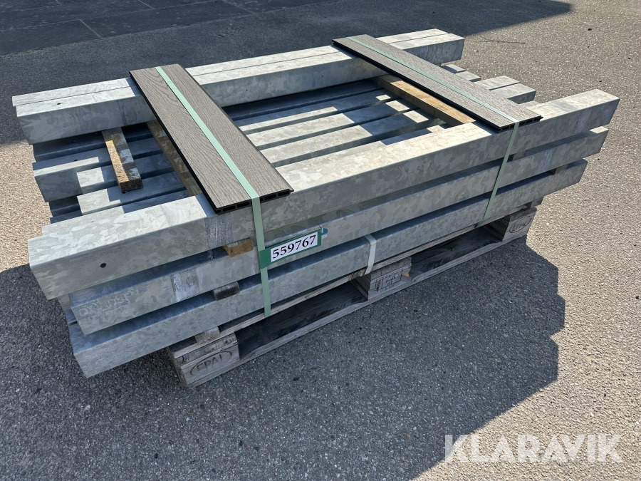 Строительное оборудование Galvaniserede stolper 1,5m lange - 19 styk: фото 1
