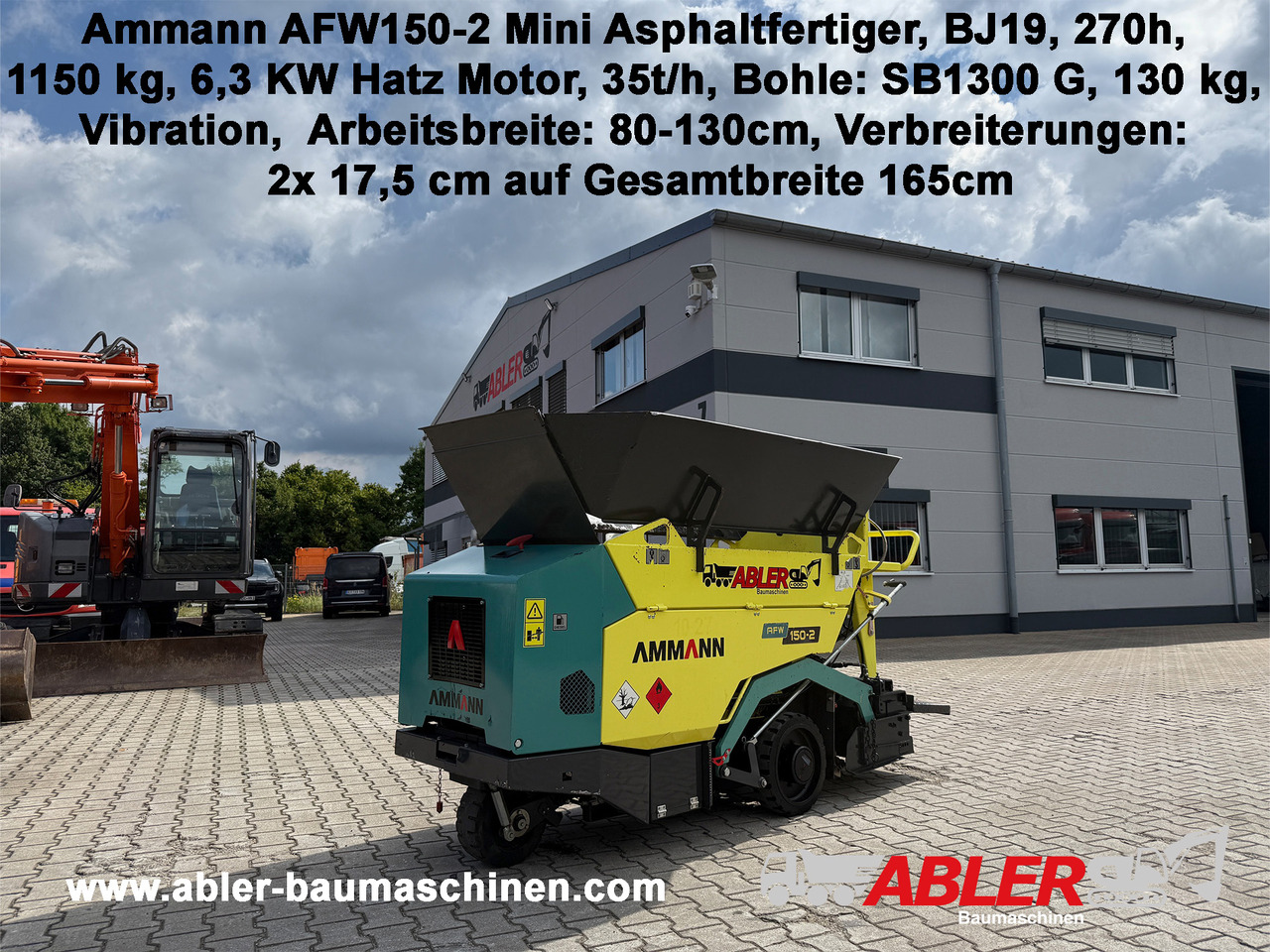 Ammann AFW 150-2 Mini-Asphaltfertiger - Асфальтоукладчик: фото 1 Ammann AFW 150-2 Mini-Asphaltfertiger - Асфальтоукладчик: фото 1