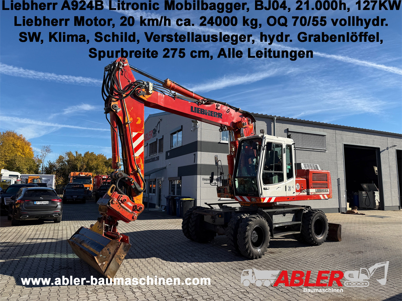 Liebherr A924 B Litronic Mobilbagger OQ 70/55 - Экскаватор: фото 1 Liebherr A924 B Litronic Mobilbagger OQ 70/55 - Экскаватор: фото 1