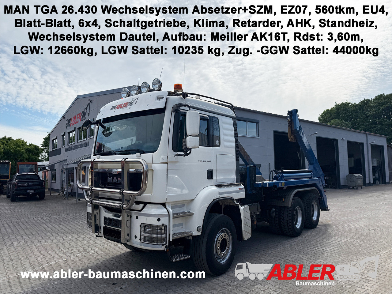 MAN TGS 26.440 WECHSELSYSTEM Absetzer+SZM - Портальный бункеровоз: фото 1 MAN TGS 26.440 WECHSELSYSTEM Absetzer+SZM - Портальный бункеровоз: фото 1