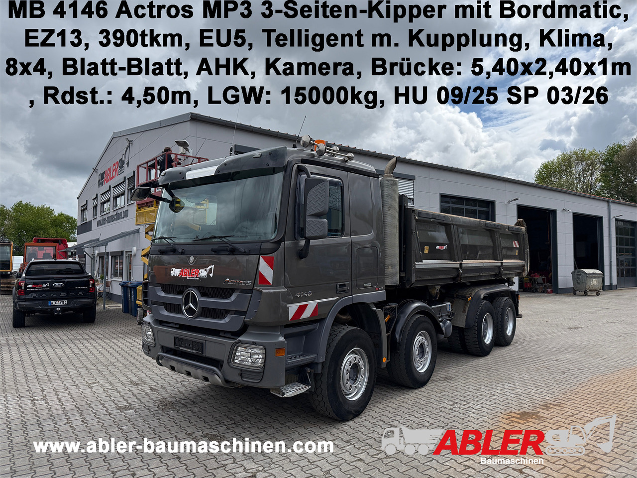 Mercedes-Benz 4146 Actros MP3 3-Seiten-Kipper Bordmatic, Klima - Самосвал: фото 1 Mercedes-Benz 4146 Actros MP3 3-Seiten-Kipper Bordmatic, Klima - Самосвал: фото 1