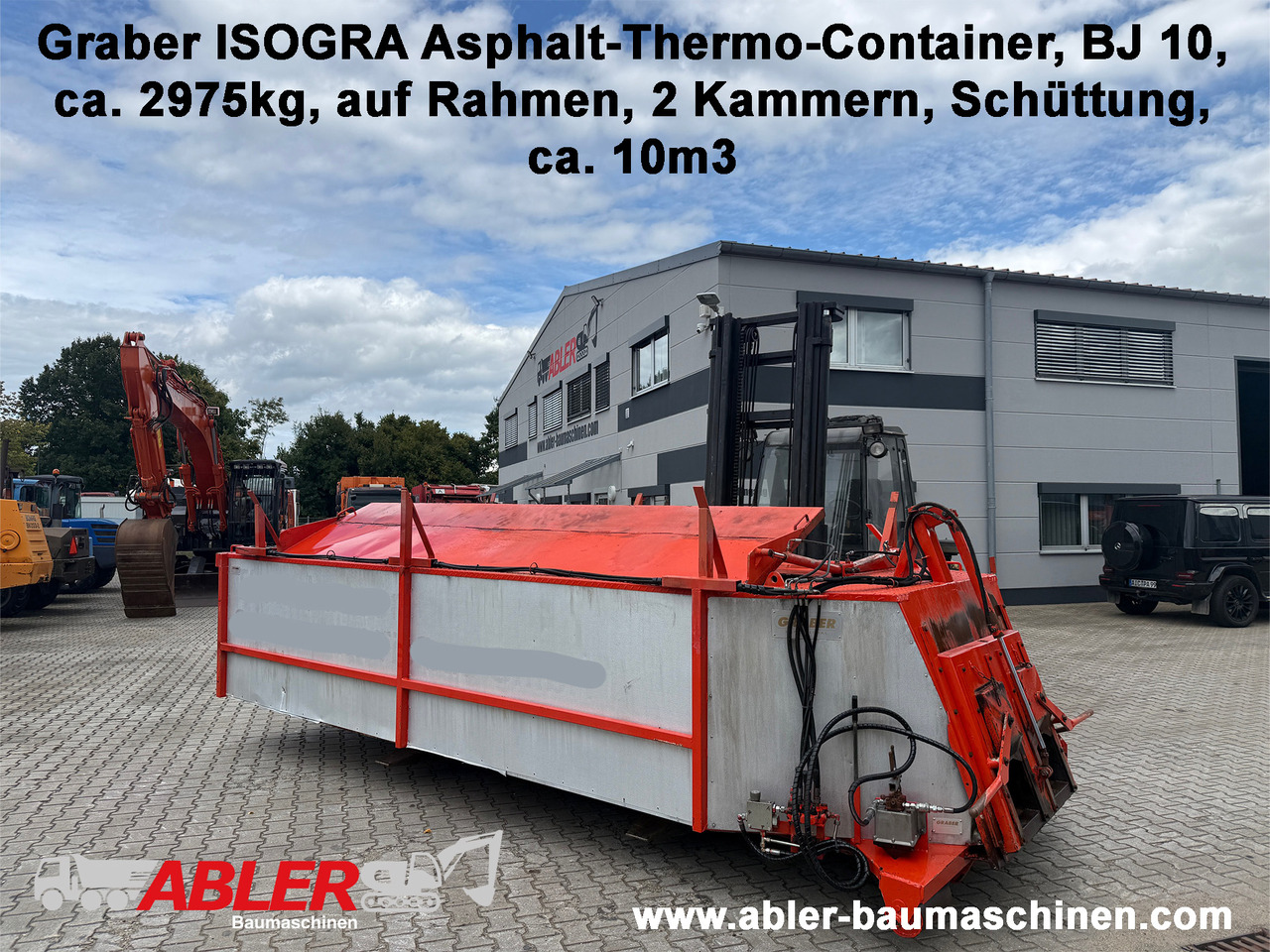 Graber ISOGRA Asphalt Thermo Container - Сменный кузов/ Контейнер, Асфальтоукладочная техника: фото 1 Graber ISOGRA Asphalt Thermo Container - Сменный кузов/ Контейнер, Асфальтоукладочная техника: фото 1