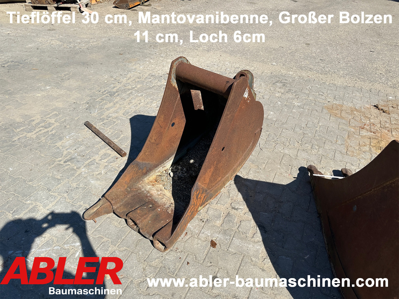 Tieflöffel 30cm Mantovanibenne - Ковш для экскаватора для Строительной техники: фото 1 Tieflöffel 30cm Mantovanibenne - Ковш для экскаватора для Строительной техники: фото 1