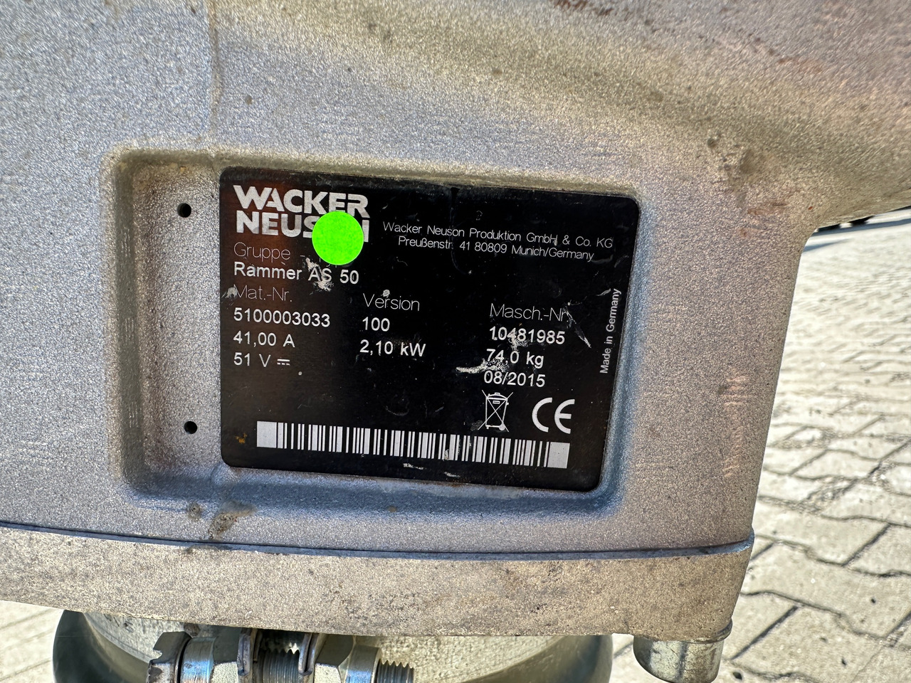 Трамбовка Wacker Neuson AS50E Rüttelstampfer Elektro AKKU!: фото 9