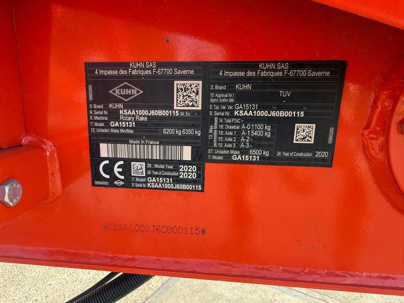 Kuhn Ga 15131 4 rotorhark Kuhn Zwiller - Сеноворошилка: фото 3 Kuhn Ga 15131 4 rotorhark Kuhn Zwiller - Сеноворошилка: фото 3