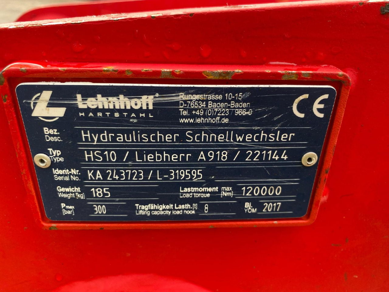 Lehnhoff HS 10 - Сцепное устройство: фото 5 Lehnhoff HS 10 - Сцепное устройство: фото 5