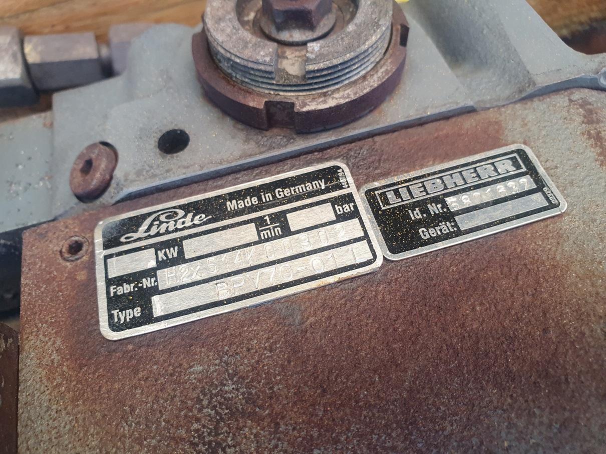 Гидравлический насос для Строительной техники Liebherr Linde BPV 70 aus PR 722: фото 6 Гидравлический насос для Строительной техники Liebherr Linde BPV 70 aus PR 722: фото 6