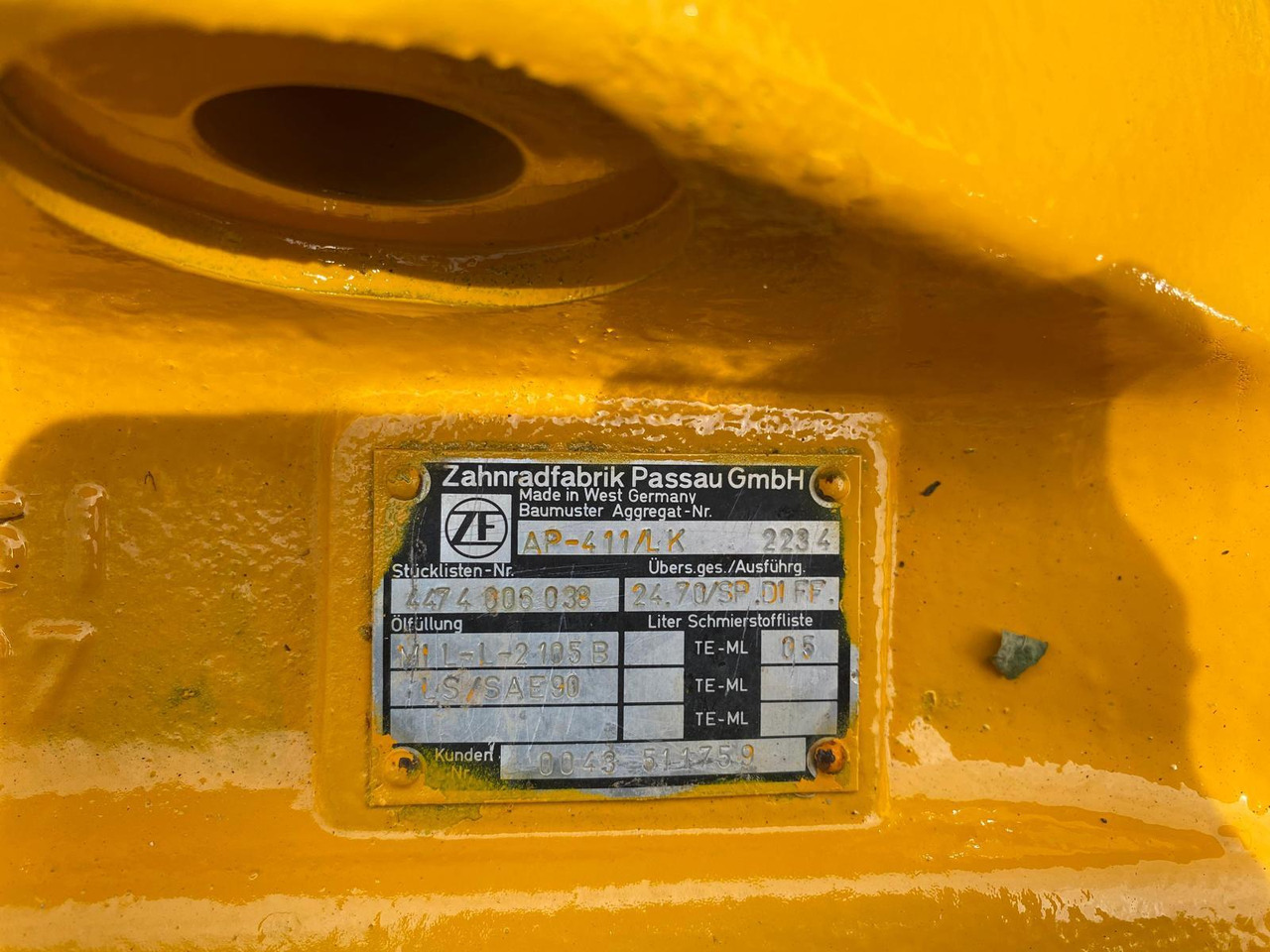 Ось и запчасти для Строительной техники Zettelmeyer ZL 3001 ZF AP 411, AP415: фото 7