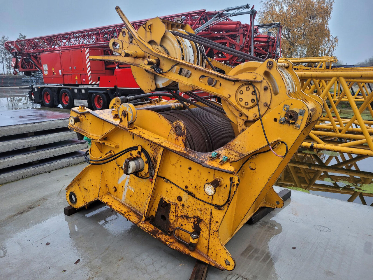 Liebherr LTM 1300 luffing jib winch with frame - Лебёдка для Мобильных кранов: фото 2 Liebherr LTM 1300 luffing jib winch with frame - Лебёдка для Мобильных кранов: фото 2