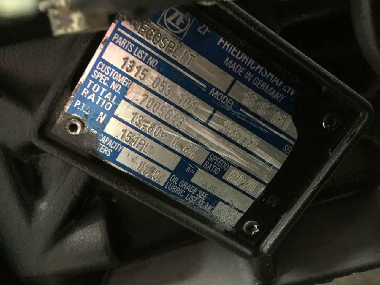 ZF ATF 60-4 gearbox EcoSplit 16-S-151 - Коробка передач для Мобильных кранов: фото 5 ZF ATF 60-4 gearbox EcoSplit 16-S-151 - Коробка передач для Мобильных кранов: фото 5
