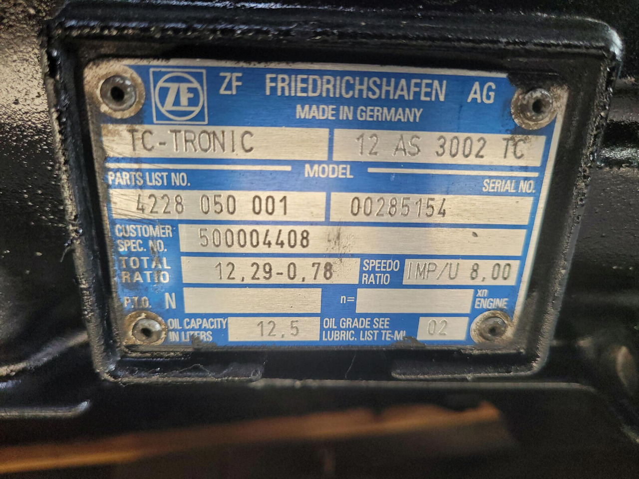 ZF LTM 1250-6.1 gearbox TC tronic 12 AS 3002 TC - Коробка передач для Мобильных кранов: фото 5 ZF LTM 1250-6.1 gearbox TC tronic 12 AS 3002 TC - Коробка передач для Мобильных кранов: фото 5