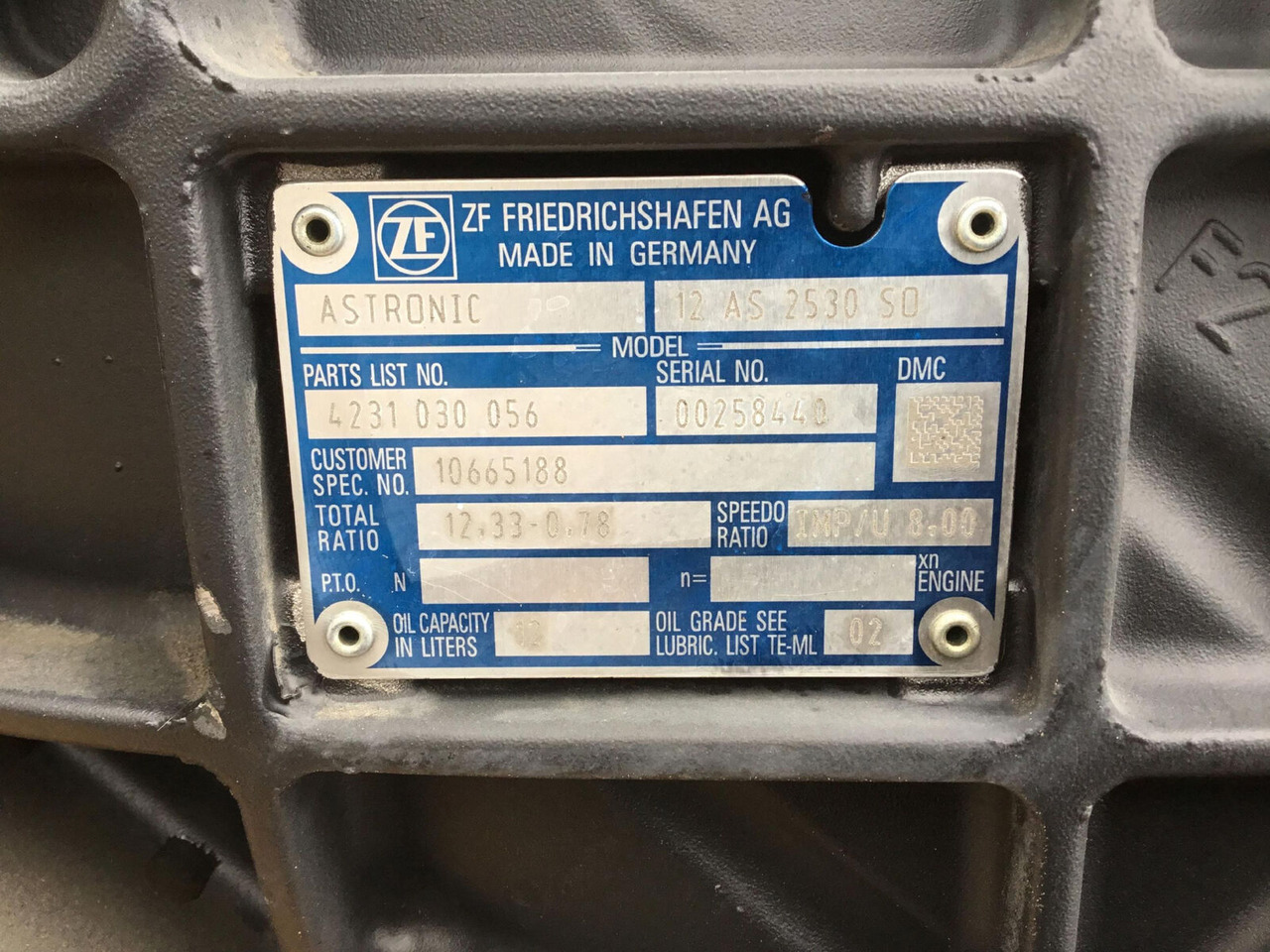 ZF MK 88 ZF Astronic gearbox 12 AS 2530 S0 - Коробка передач для Мобильных кранов: фото 5 ZF MK 88 ZF Astronic gearbox 12 AS 2530 S0 - Коробка передач для Мобильных кранов: фото 5