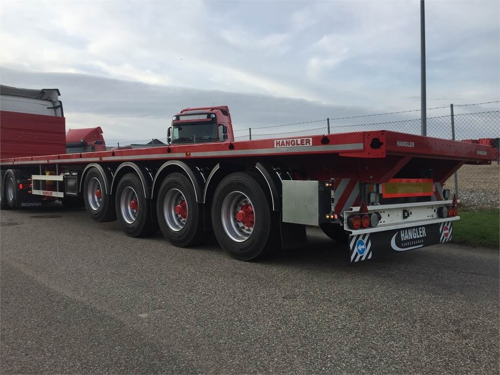 Hangler SVS 480 RH 200 4 akslet sværlast ligeud trailer - Полуприцеп бортовой/ Платформа: фото 1 Hangler SVS 480 RH 200 4 akslet sværlast ligeud trailer - Полуприцеп бортовой/ Платформа: фото 1