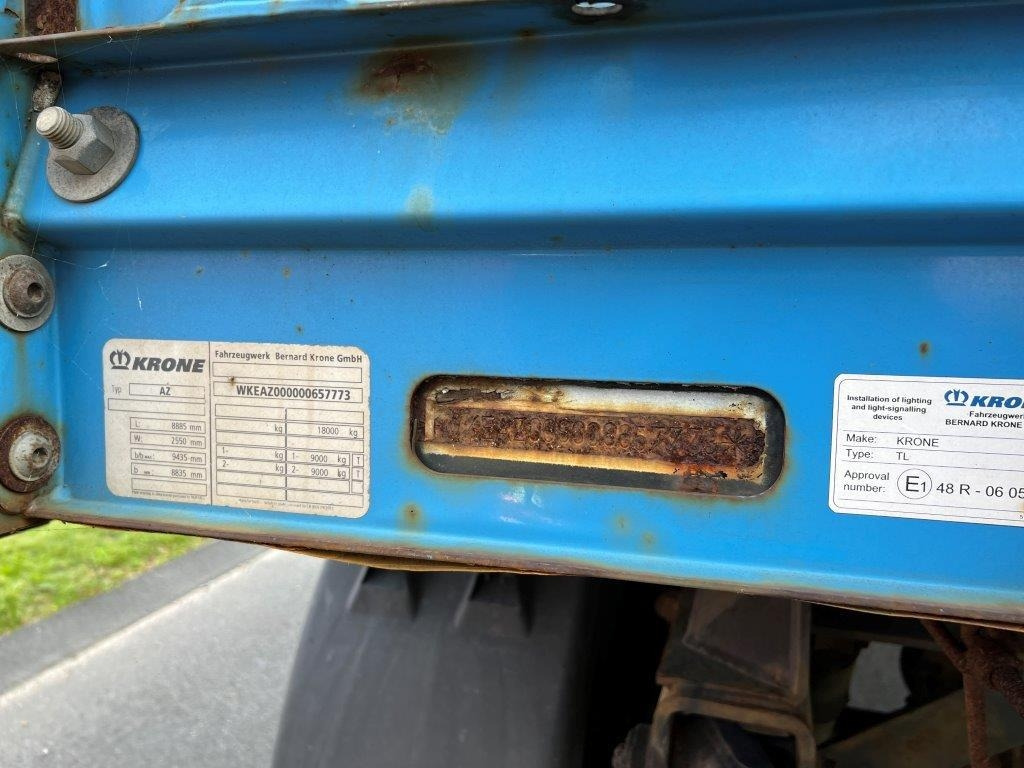Тентованный прицеп Krone AZP 18 ELN4 7,2 mtr gardinlad: фото 11