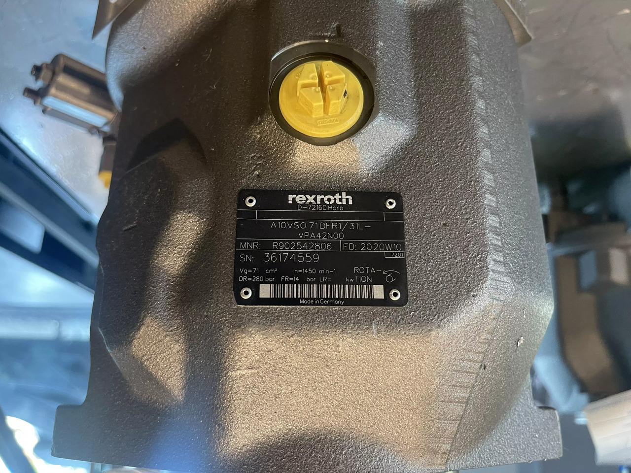 REXROTH A10VSO71DFR1/31L-VPA42N00 - Гидравлический насос для Погрузочно-разгрузочной техники: фото 4 REXROTH A10VSO71DFR1/31L-VPA42N00 - Гидравлический насос для Погрузочно-разгрузочной техники: фото 4