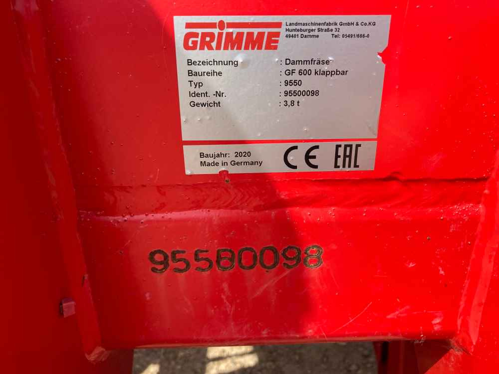 Комбайн Grimme Grimme, GF600, 6 Row/3Bed Tilla, Rotovator: фото 39