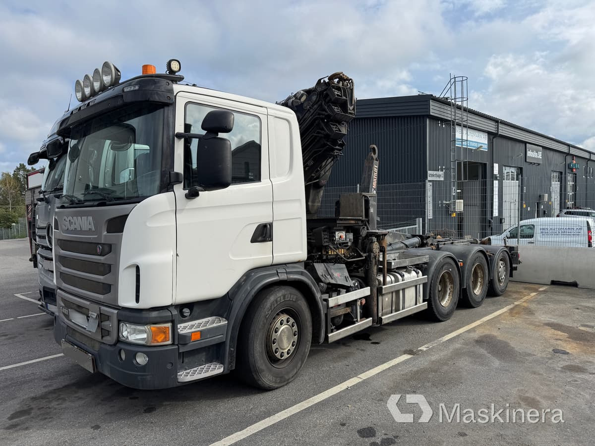 Крюковой мультилифт, Автоманипулятор Lastväxlare Scania G400LB8X4*4HNA med HIAB kran: фото 1