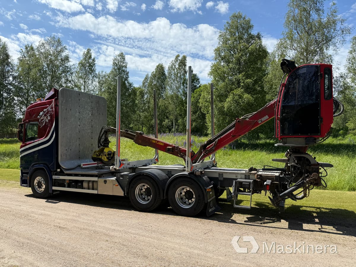 Timmerbil Scania R650B 6x4 NB med kran - Лесовоз: фото 3 Timmerbil Scania R650B 6x4 NB med kran - Лесовоз: фото 3