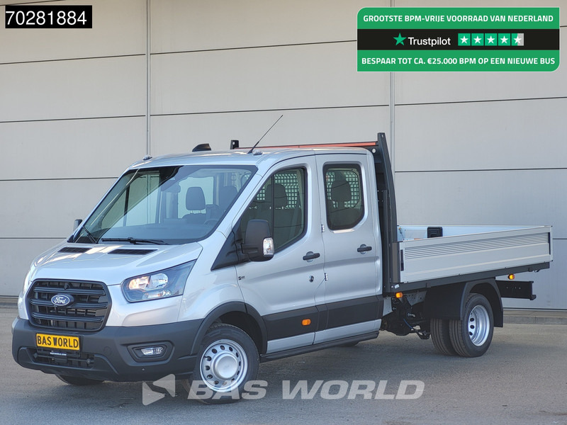 Ford Transit 170pk Automaat Dubbel Cabine 3500kg Trekhaak Open Laadbak Pritsche SYNC4 scherm CarPlay Camera Airco Trekhaak Cruise control - Малотоннажный бортовой грузовик: фото 1 Ford Transit 170pk Automaat Dubbel Cabine 3500kg Trekhaak Open Laadbak Pritsche SYNC4 scherm CarPlay Camera Airco Trekhaak Cruise control - Малотоннажный бортовой грузовик: фото 1