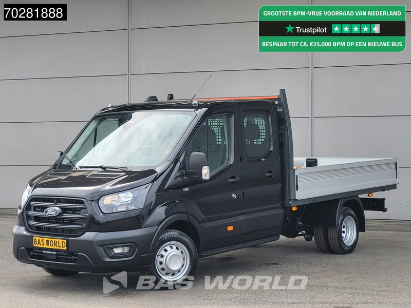 Ford Transit 170pk Automaat Dubbel Cabine 3500kg Trekhaak Open Laadbak Pritsche SYNC4 scherm CarPlay Camera Airco Trekhaak Cruise control - Малотоннажный бортовой грузовик: фото 1 Ford Transit 170pk Automaat Dubbel Cabine 3500kg Trekhaak Open Laadbak Pritsche SYNC4 scherm CarPlay Camera Airco Trekhaak Cruise control - Малотоннажный бортовой грузовик: фото 1