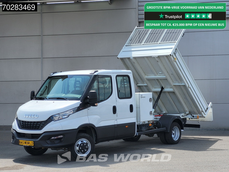 Iveco Daily 35C16 Kipper met Kist Dubbel Cabine Dubbellucht 3,5t Trekhaak Navi Airco Cruise Camera Euro6 Kieper Tipper Benne 2m3 Airco Trekh - Малотоннажный самосвал: фото 1 Iveco Daily 35C16 Kipper met Kist Dubbel Cabine Dubbellucht 3,5t Trekhaak Navi Airco Cruise Camera Euro6 Kieper Tipper Benne 2m3 Airco Trekh - Малотоннажный самосвал: фото 1