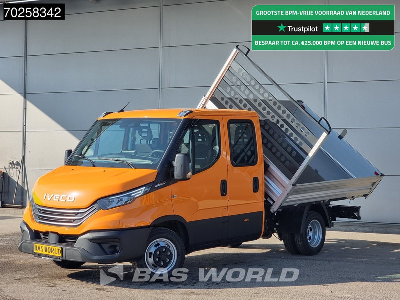 Iveco Daily 35C21 3-Zijdige Kipper Dubbel Cabine 210PK 3.0L Dubbellucht 3,5t Trekhaak ACC Airco LED Camera CarPlay Euro6 Tipper Benne Kieper - Малотоннажный самосвал: фото 1 Iveco Daily 35C21 3-Zijdige Kipper Dubbel Cabine 210PK 3.0L Dubbellucht 3,5t Trekhaak ACC Airco LED Camera CarPlay Euro6 Tipper Benne Kieper - Малотоннажный самосвал: фото 1