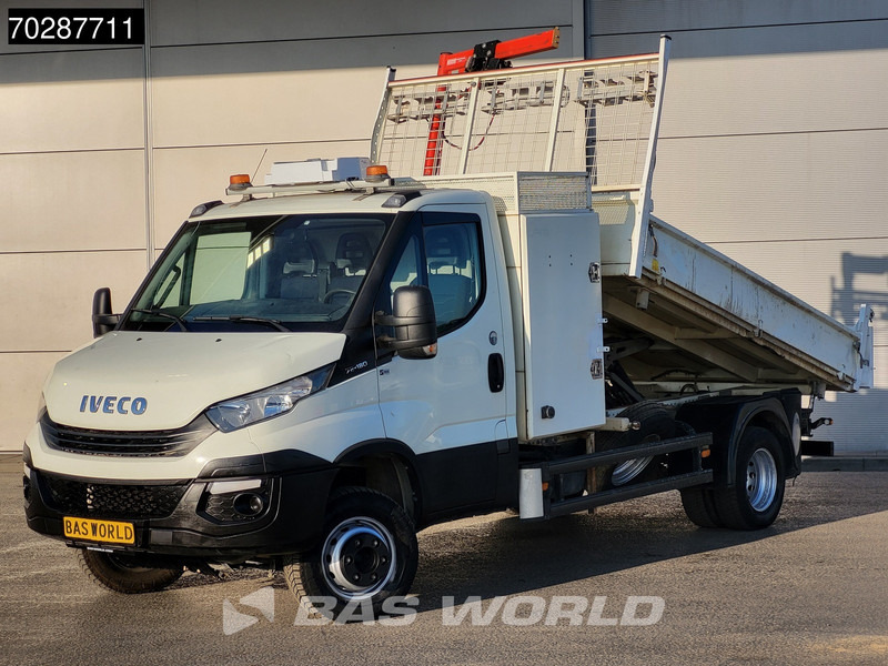 Iveco Daily 70C18 3.0L Driezijdige Kipper 500KG Kraan Kraanwagen Open Laadbak 3,5t Trekhaak Airco Cruise Euro6 Kraan Crane Kranwagen Kipper - Малотоннажный самосвал: фото 2 Iveco Daily 70C18 3.0L Driezijdige Kipper 500KG Kraan Kraanwagen Open Laadbak 3,5t Trekhaak Airco Cruise Euro6 Kraan Crane Kranwagen Kipper - Малотоннажный самосвал: фото 2