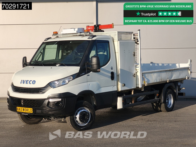 Iveco Daily 70C18 3.0L Open Laadbak 500KG Kraan Kraanwagen Open Laadbak 3,5t Trekhaak Airco Cruise Euro6 Kraan Crane Kranwagen Pritsche Pick - Малотоннажный бортовой грузовик: фото 1 Iveco Daily 70C18 3.0L Open Laadbak 500KG Kraan Kraanwagen Open Laadbak 3,5t Trekhaak Airco Cruise Euro6 Kraan Crane Kranwagen Pritsche Pick - Малотоннажный бортовой грузовик: фото 1